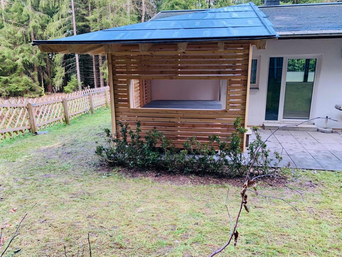 Erzgebirgsidyll Breitenbrunn - Waldhaus Neuer Anbau Exterior photo
